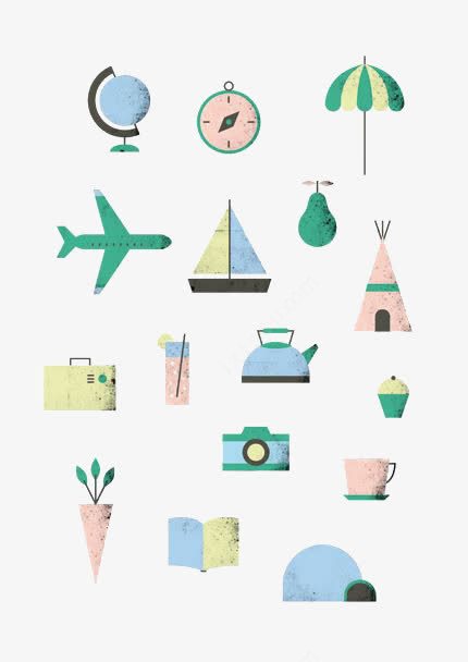 卡通地球素材 為平面電商注入活力與創意